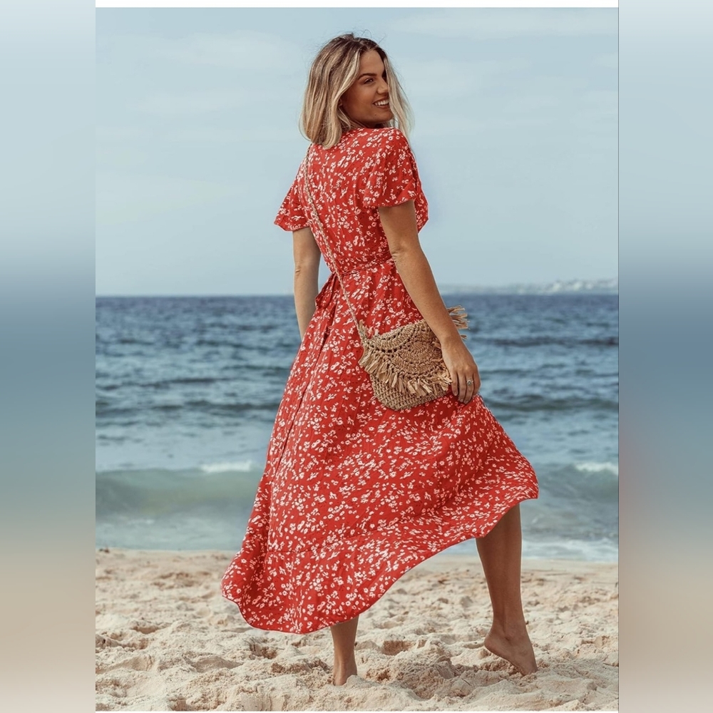 Wrap Floral Dress